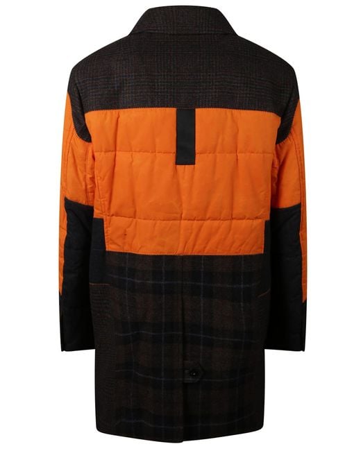 Junya Watanabe Orange Patchwork Jacket for men