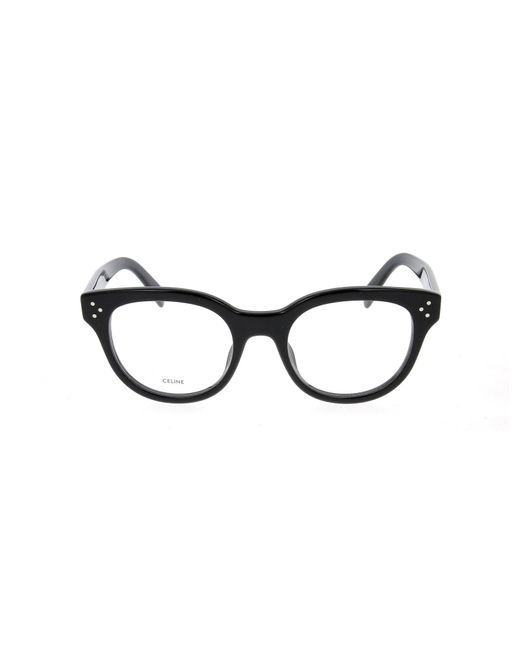Céline Black Round Frame Glasses