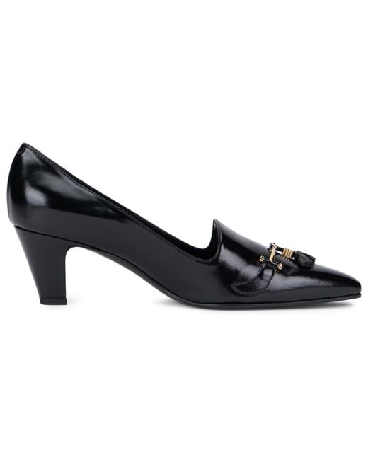 Céline Black Decolleté Mum Leather Calf Skin Shoe