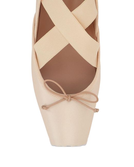 Christian Louboutin Natural Cassiastic Crepe Ballets