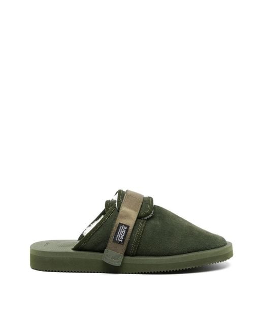 Suicoke Green Zavo-Mab Mules Sandals Shoes Loafers for men