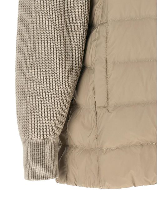 Brunello Cucinelli Natural Polyester Full-Length Jacket Clothing