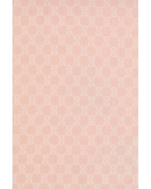 Gucci Pink Wool Scarf For Girl Merino Ovis Aries