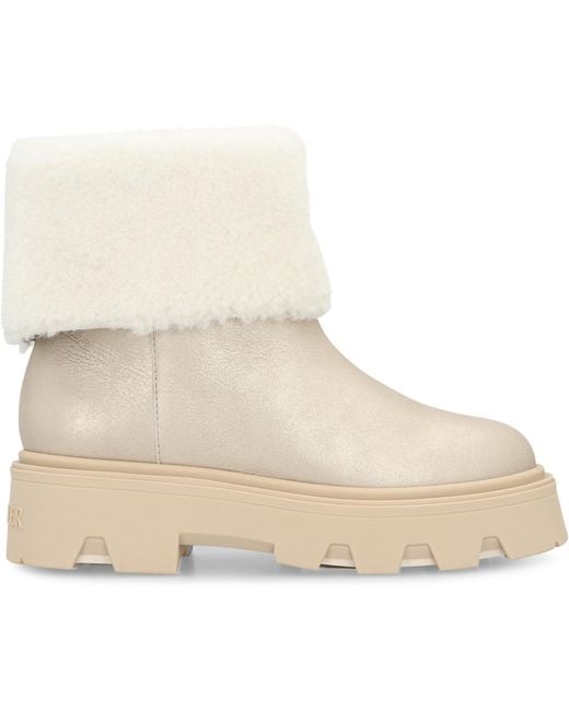 Moncler Natural Shearling Boots Montonesuede