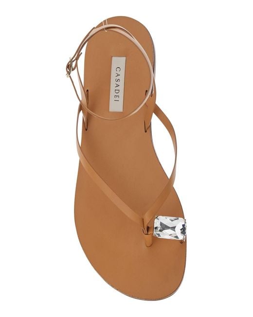 Casadei Brown Sandals Soraia Leather