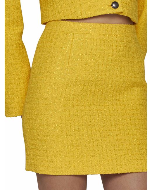 Alessandra Rich Yellow Skirts