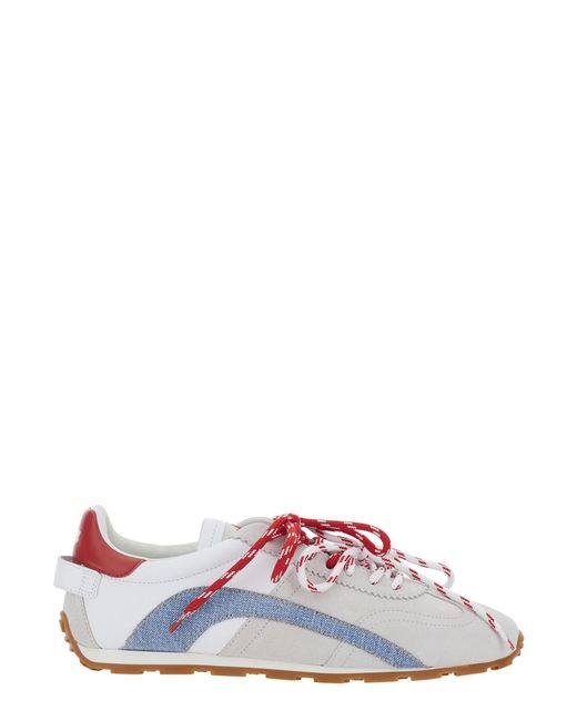 DSquared² White Sneakers Dc-642 With Contrast Detail On The Back for men