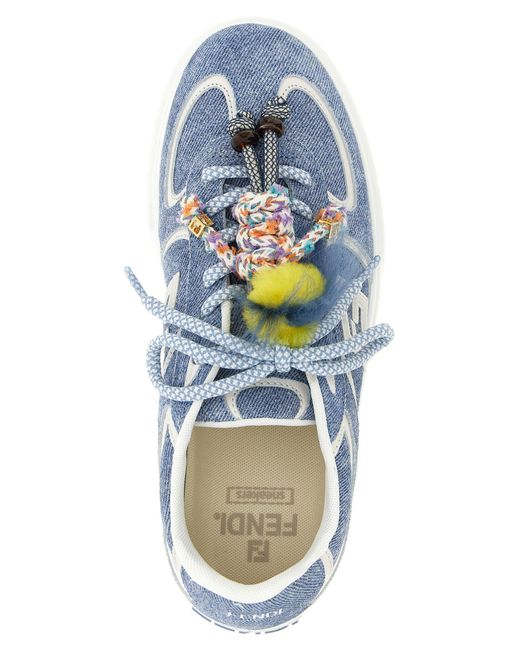 Fendi Blue Match Sneakers