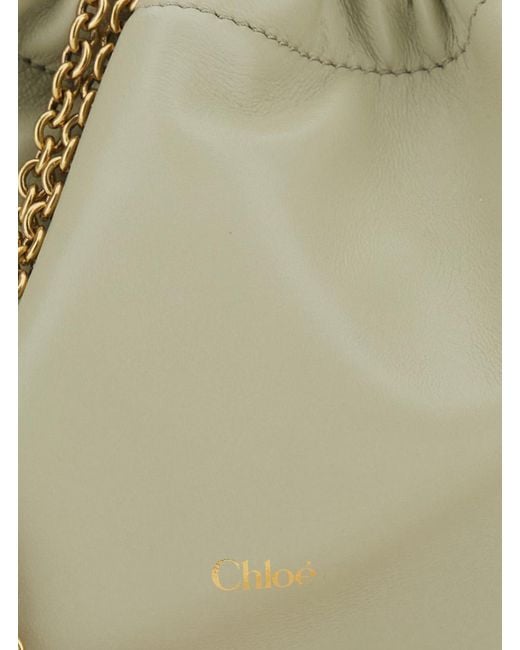 Chloé Natural Shoulder Bag Icons Leather