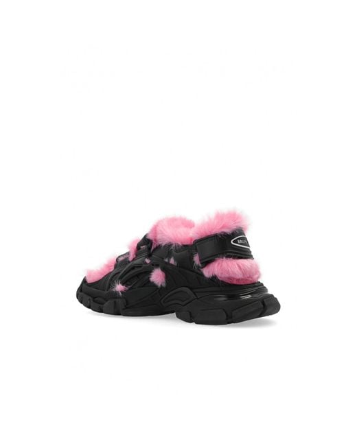 Balenciaga Black Contrast-Strap Sandals