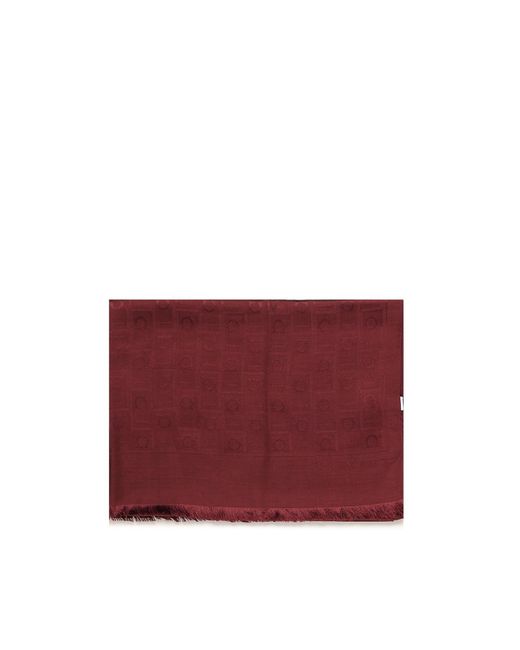 Ferragamo Red Monogram Stole