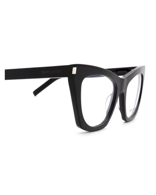 Saint Laurent Black Kate Cat-eye Glasses