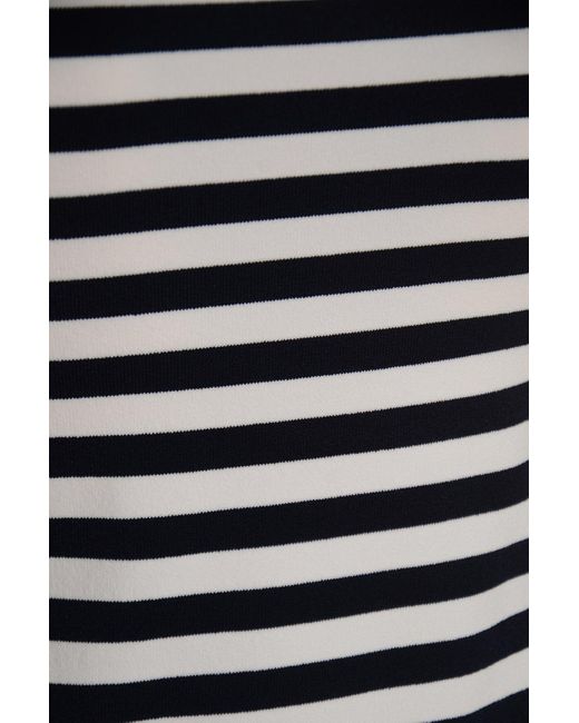 Michael Kors Black Striped Crewneck T-shirt