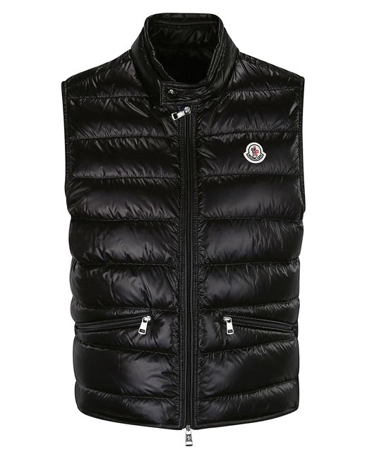 Moncler Gui Quilted Vest in Black for Men Lyst