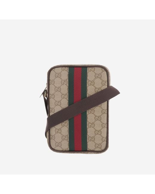 Gucci Multicolor Bag Mini Gg Web Detail Cotton Belt for men