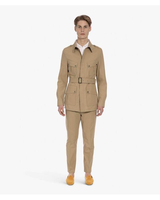 Larusmiani Natural Merzouga Safari Jacket Blazer for men