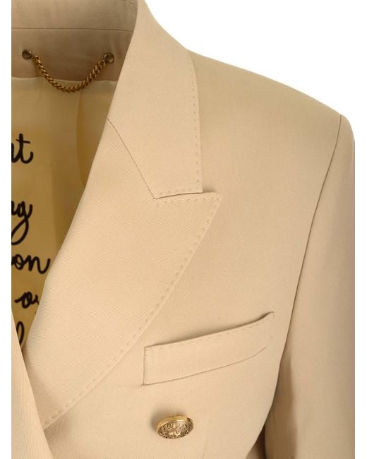 Golden Goose Deluxe Brand Natural Double-breasted Blazer