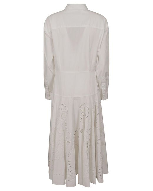Polo Ralph Lauren Gray Woven-Shirt Dress-Dresses Abito