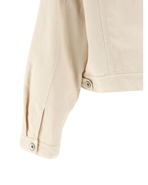 Brunello Cucinelli Natural Cotton Denim Jacket Clothing