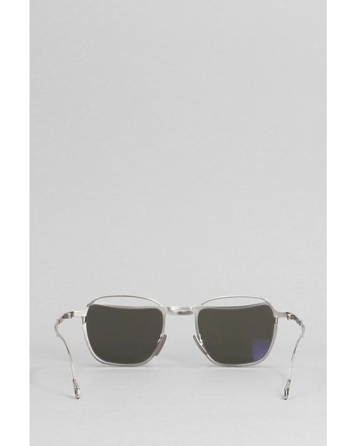 Kuboraum Gray H71 Sunglasses In Silver Metal Alloy