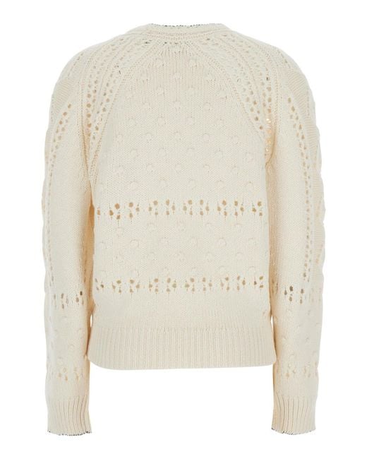 Isabel Marant White Long Sleeve Top Luce-Ga Cotton Tops