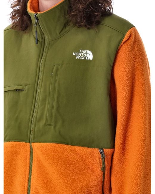 The North Face Orange Ripstop Denali Jacket for men
