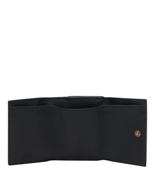 Chloé Black Wallets Buffalo Leather