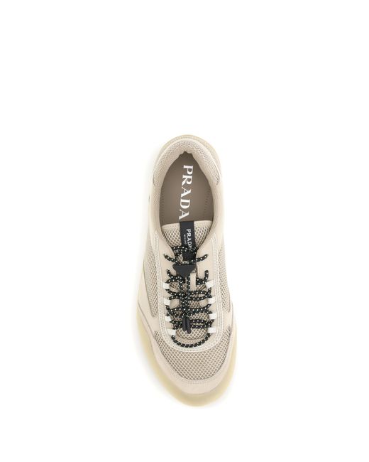 Prada Natural Speedrock Sneakers for men