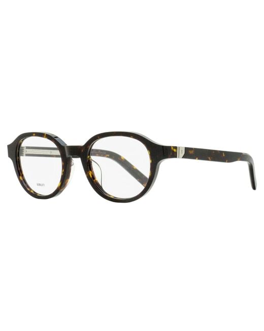 Berluti Black Avant-Gard Oval Eyeglasses Bl50020U 052 49Mm Plastic (Acetate) for men