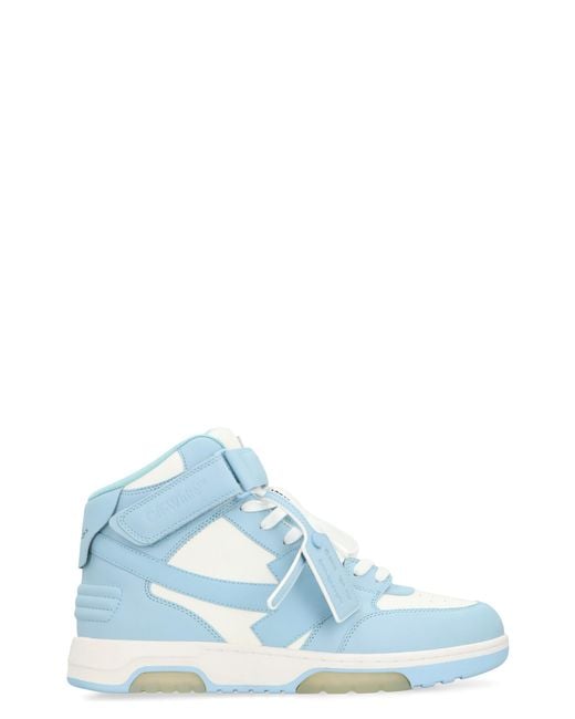 Off-White c/o Virgil Abloh Blue High-Top Sneakers Polyester Trainers for men