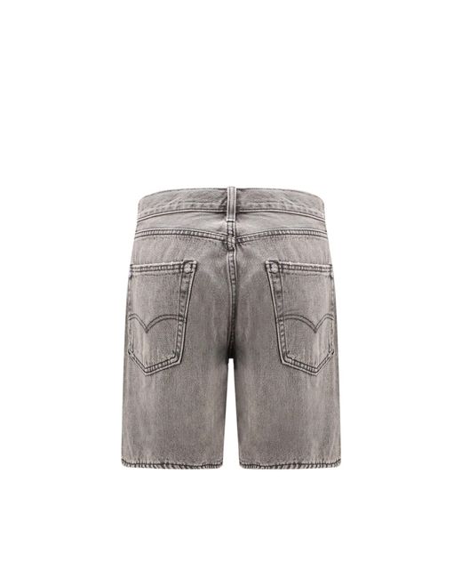 Levi's Gray 468 Stay Loose Bermuda Shorts for men
