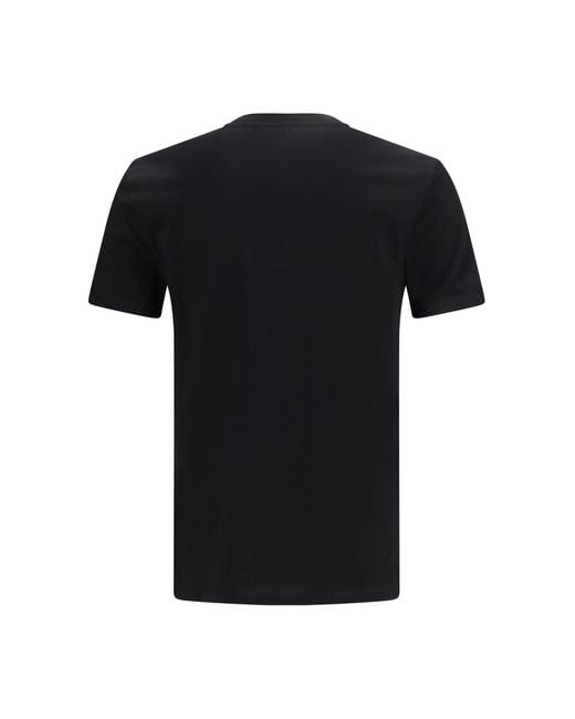 Versace Black Slim Cotton Jersey T-Shirt T-Shirts for men