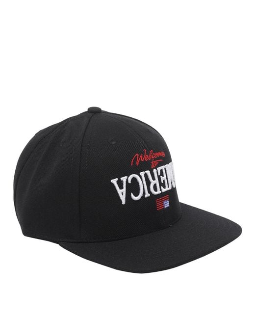 Willy Chavarria Black Hats Polyester for men
