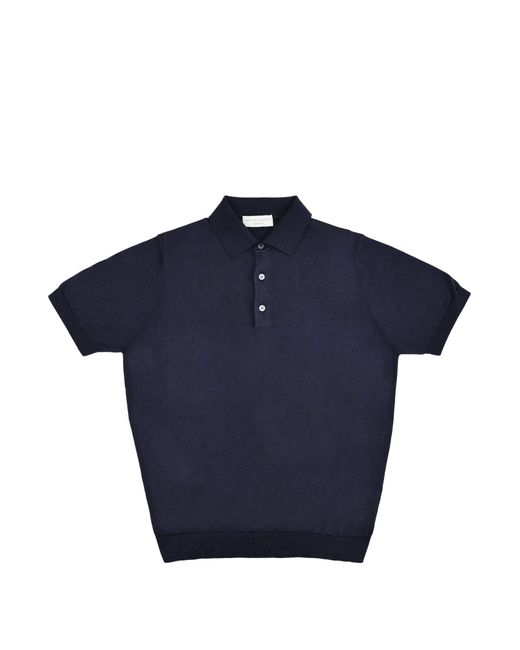 FILIPPO DE LAURENTIIS Blue Polo Shirt for men