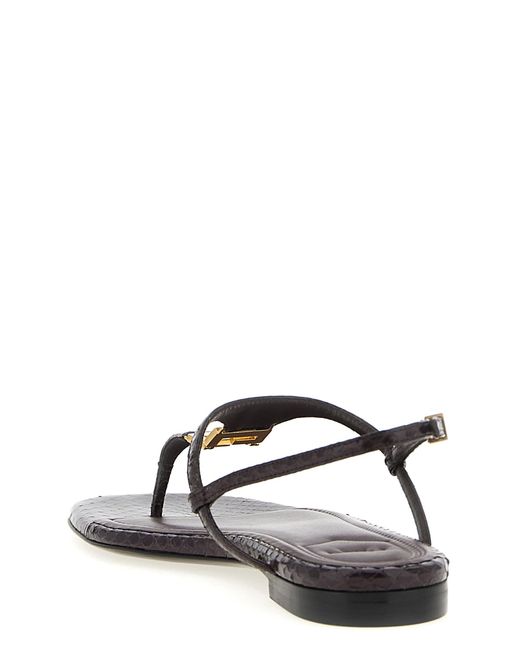 Fendi Purple Ffold' Sandals