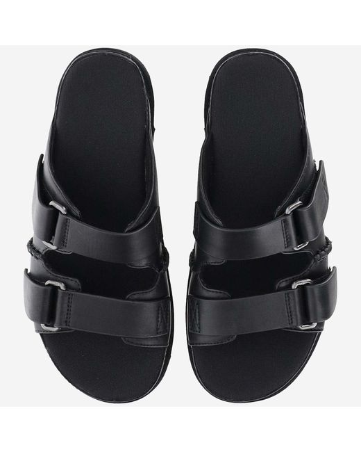 Ugg Black Goldenstar Hi Leather Sandals