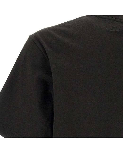 KENZO Black Elephant Flag Classic Cotton T-Shirt for men