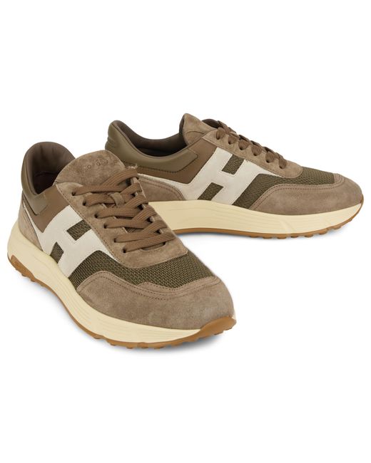 Hogan Brown Trainers High-Sole Polyamide for men