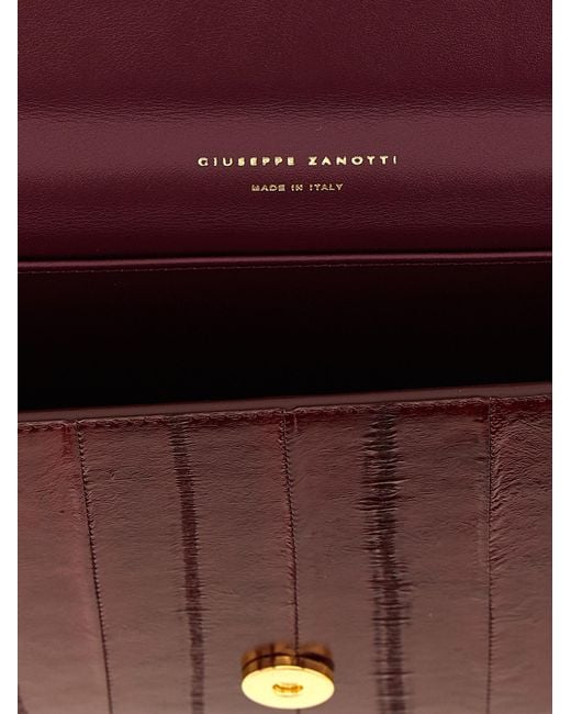 Giuseppe Zanotti Purple 'Tuxedo' Clutch