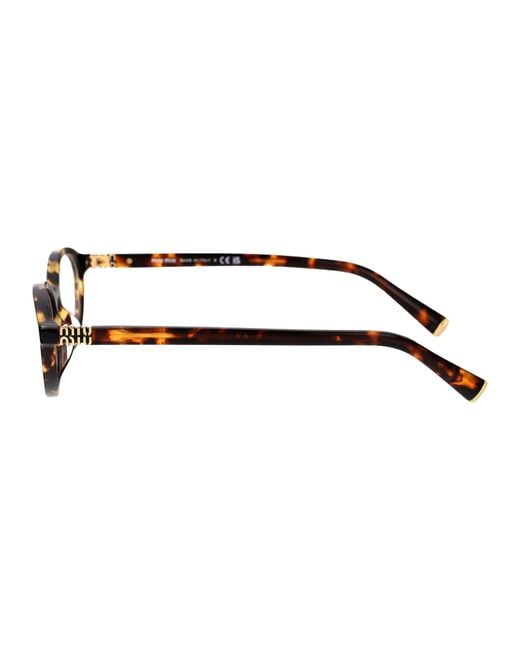 Miu Miu Brown Sunglasses 0Mu 09Xv Acetate Glasses & Frames