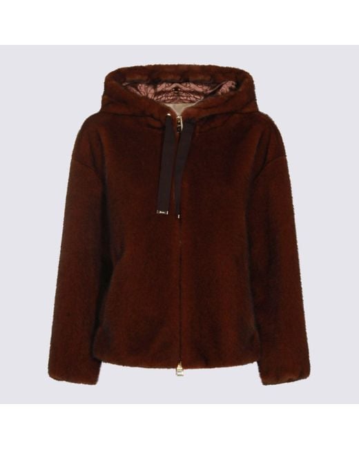 Herno Dark Brown Cotton Casual Jacket