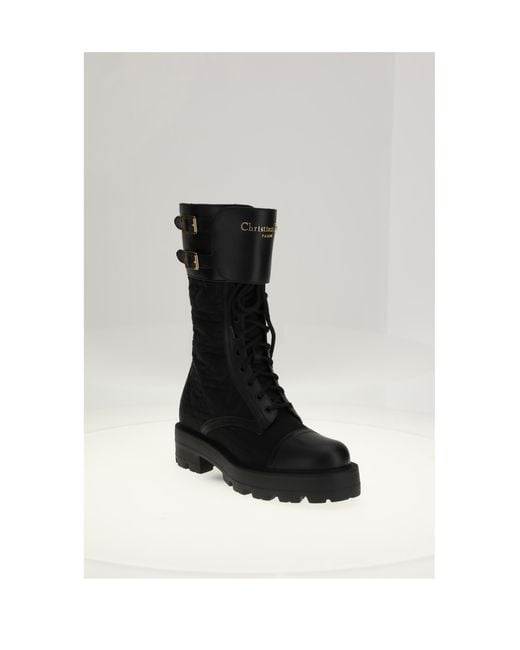 Dior White Boots D-Trap Low 4.5Cm