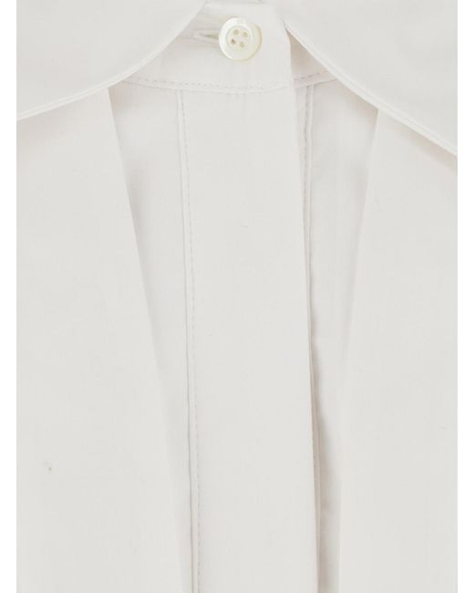 Semicouture White Shirt Gracie Cotton Blouses