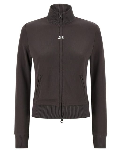 Courreges Black Polyester Sweatshirt