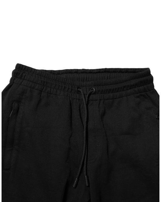 Dolce & Gabbana Black Slim Fit Drawstring Pants for men