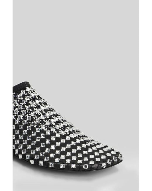 Christopher Esber White Minette Bezeled Mesh Ballet Flats