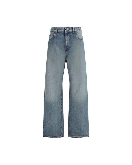 Miu Miu Blue Cotton Straight