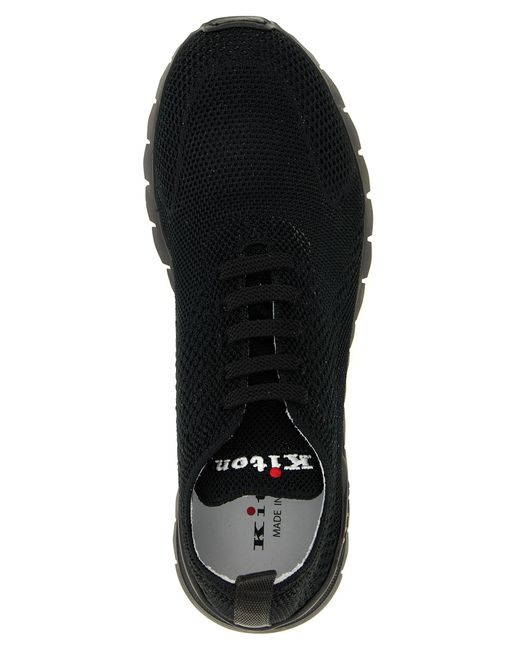 Kiton Black 'Fitb' Sneakers for men