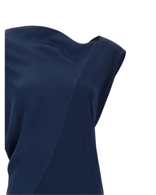 Alberta Ferretti Blue Viscose Long Dress