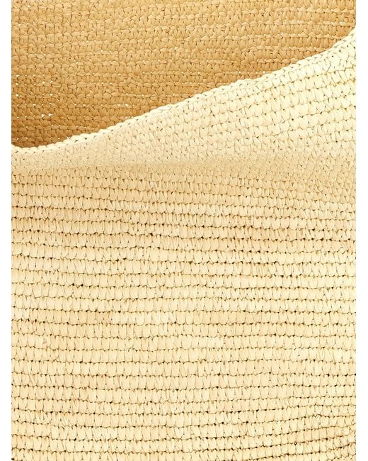 Maison Michel Natural Cristiana Shoulder Bag Raffia